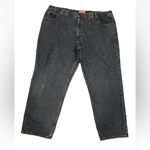 LL Bean Men’s 44x30 Comfort Stretch Waist Blue Jeans - Picture 1 of 5